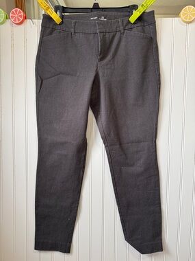 Old Navy Dark Charcoal Straight-Leg Pants